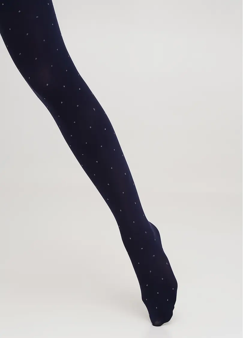 Дитячі колготки в горох KRISTAL 70 (2) deep navy (синій)
