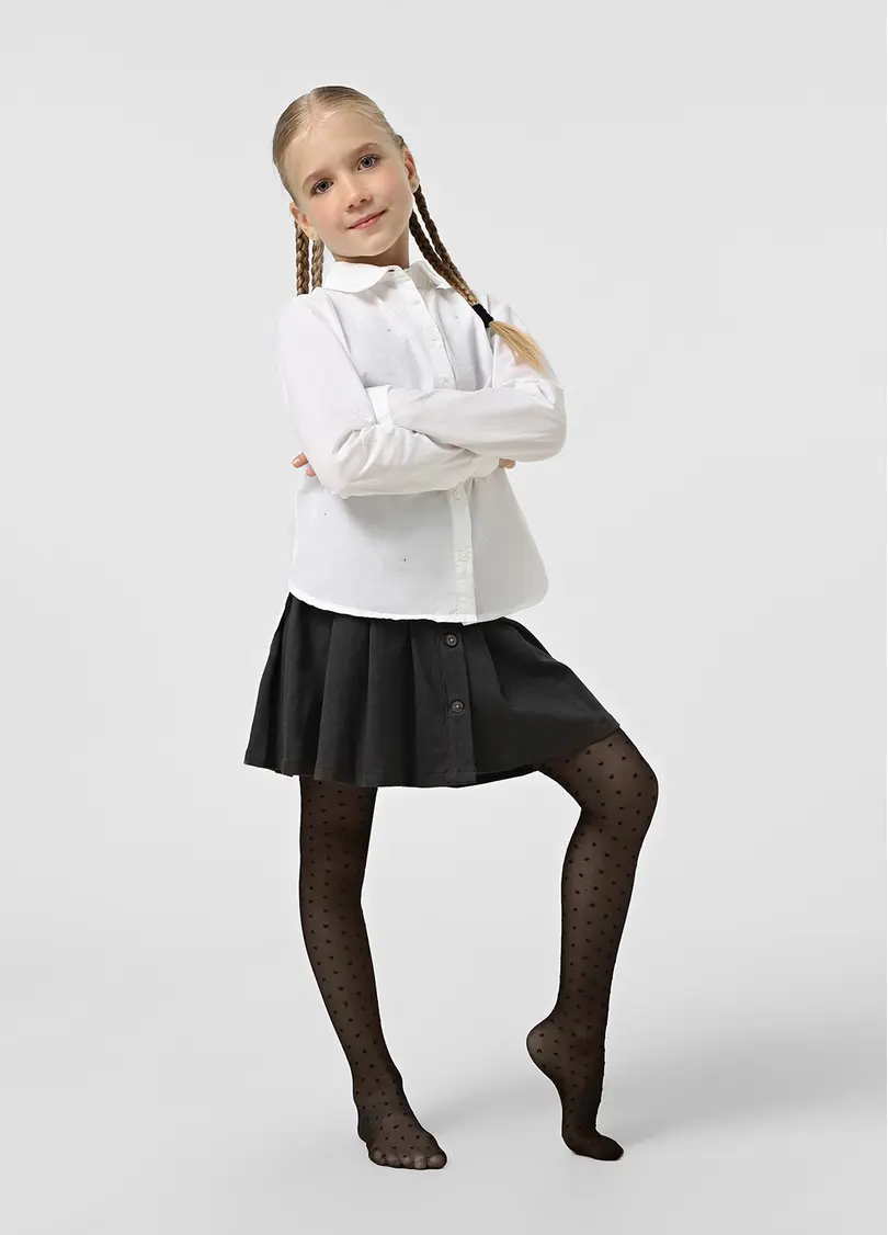 Дитячі колготки в горох LOLA 20 (3) nero (чорний)