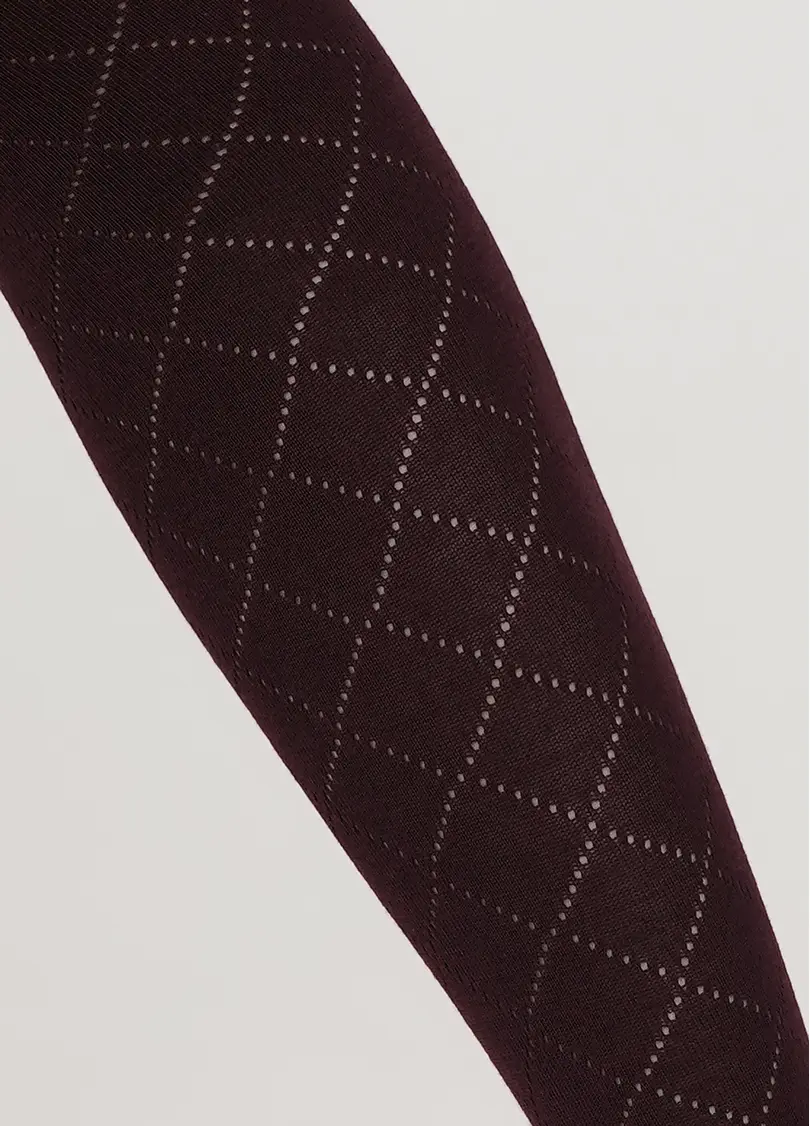 Дитячі ажурні колготки TRIXIE (1) marsala (бордовий)