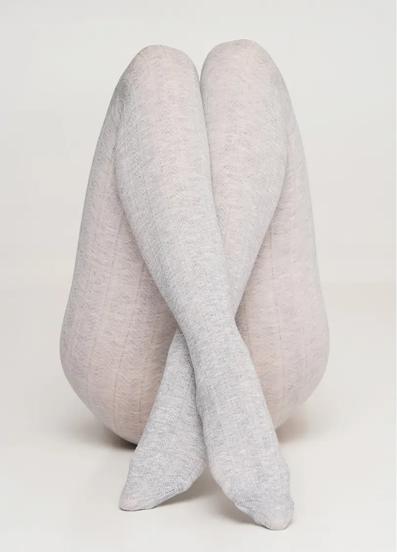 Колготки з віскози з візерунком CASHMERE TOUCH FASHION (1) light grey melange (сірий)