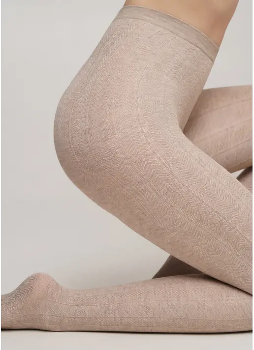 Колготки з віскози з візерунком CASHMERE TOUCH FASHION (1) sand (бежевий)