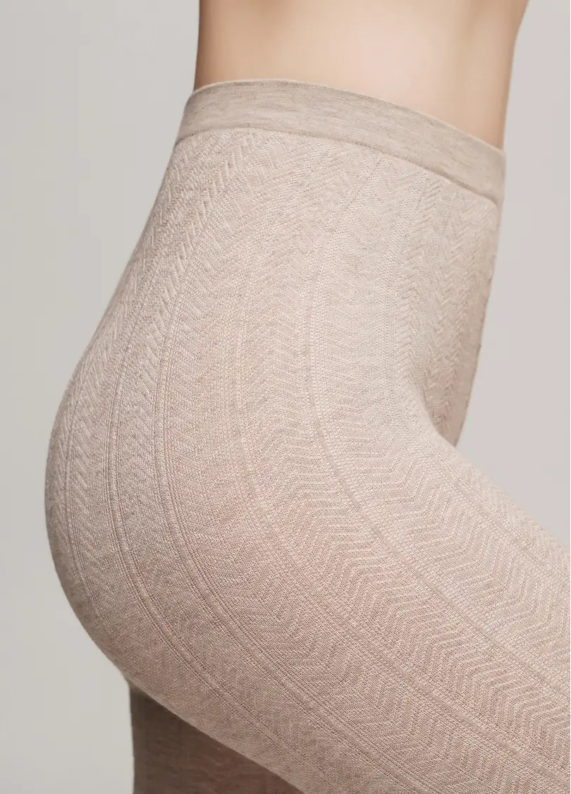 Колготки з віскози з візерунком CASHMERE TOUCH FASHION (1) sand (бежевий)