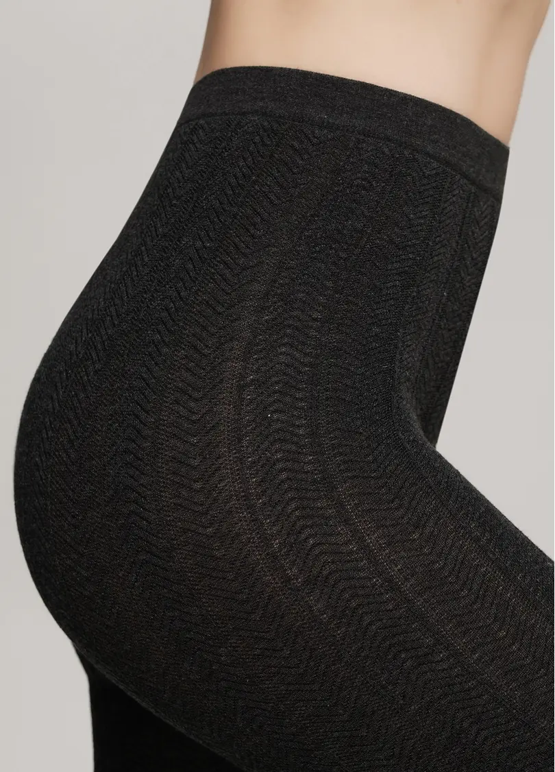 Колготки з віскози з візерунком CASHMERE TOUCH FASHION (1) stone (сірий)