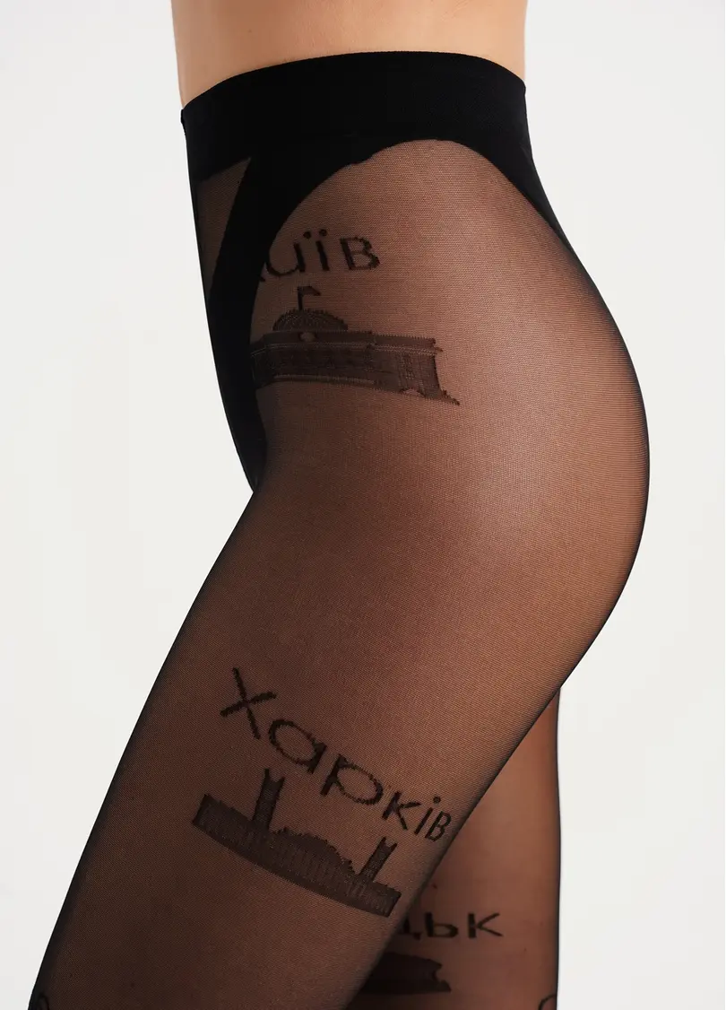 Колготки з містами України CITY 20 (1) nero (чорний)