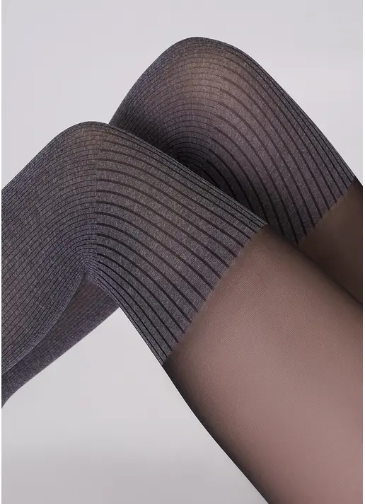 Колготки з імітацією бавовняних ботфортів ENJOY MELANGE 60 (4) dark grey melange (сірий меланж) Колготки з імітацією бавовняних ботфортів ENJOY MELANGE 60 (4) dark grey melange (сірий меланж)