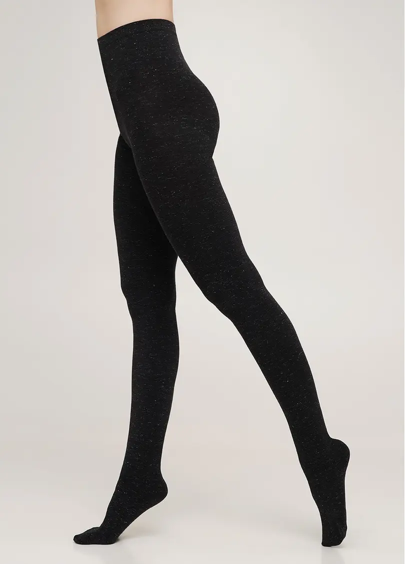 Колготки бавовняні з люрексом SOFT COTTON LUREX nero (чорний)