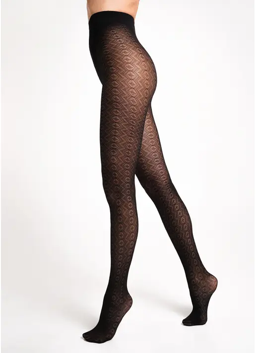 Колготки з ажурним візерунком TISSUE 20 (3) nero (чорний)