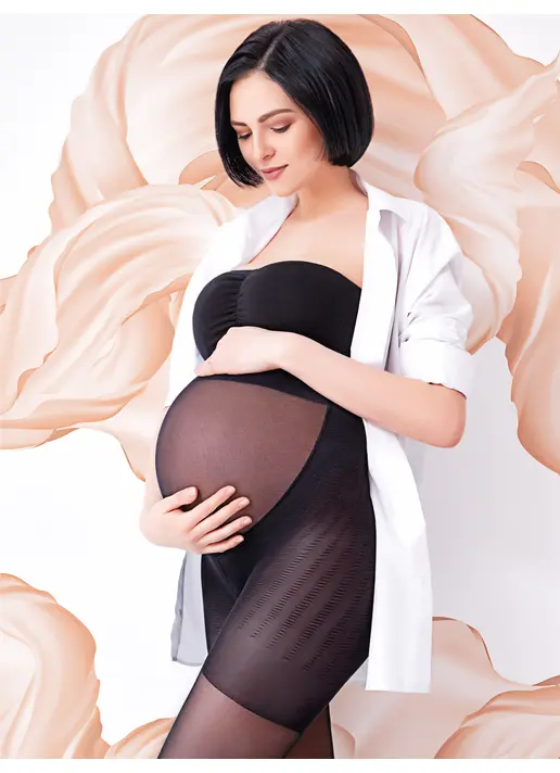 Колготки классические с шортиками для беременных Mama 20 den (nero)
