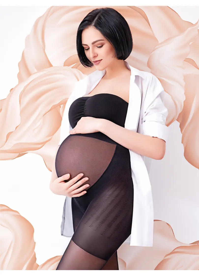 Колготки класичні з шортиками для вагітних Mama 20 den (nero)