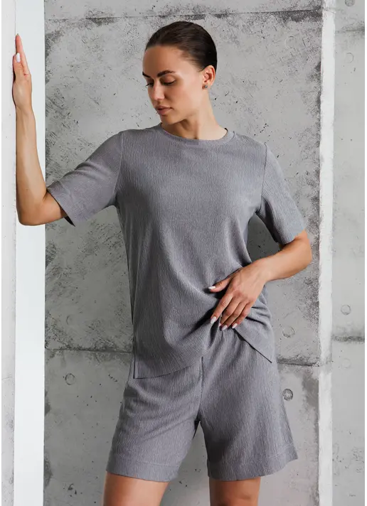 Комплект футболка та шорти RUMPLE RICH 6130/260 light grey (сірий) Комплект футболка та шорти RUMPLE RICH 6130/260 light grey (сірий)