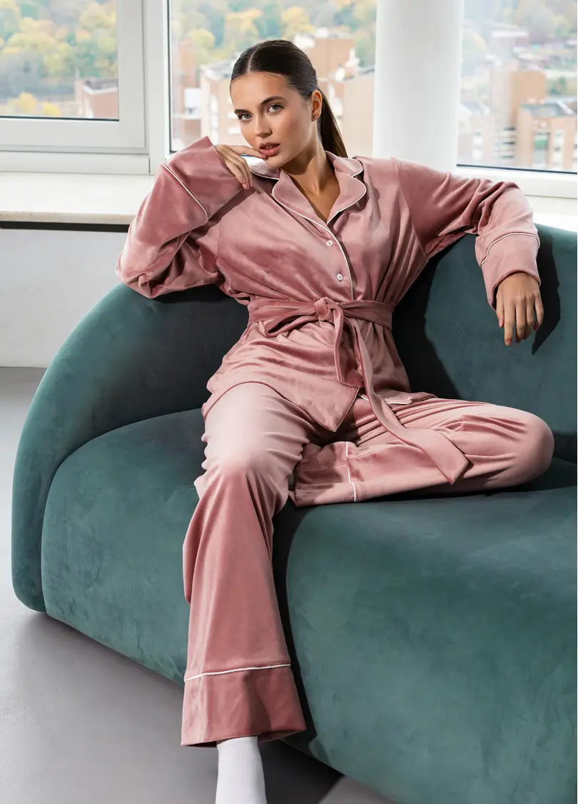 Велюровий комплект SOFT WINTER 5509/080 dusty rose (рожевий)