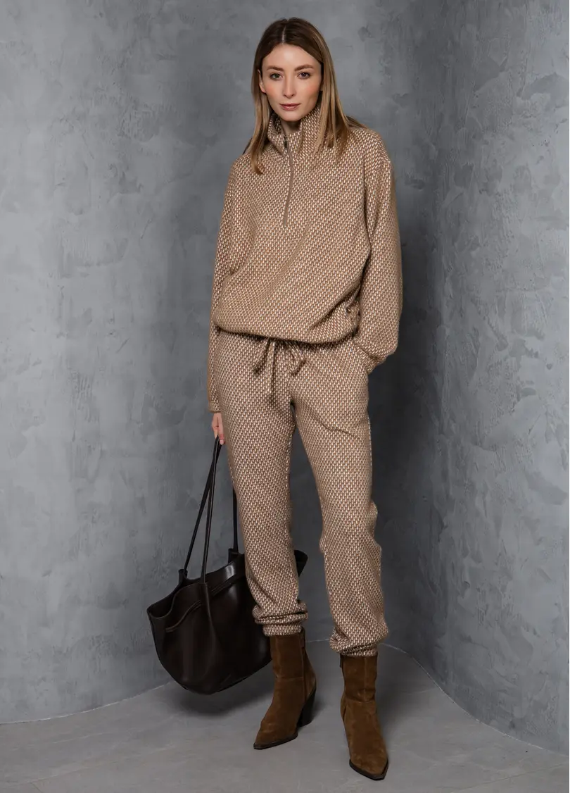 Комплект светр та штани SOFTCORE 5816/290 cocoa cupcake/white (коричневий/білий)