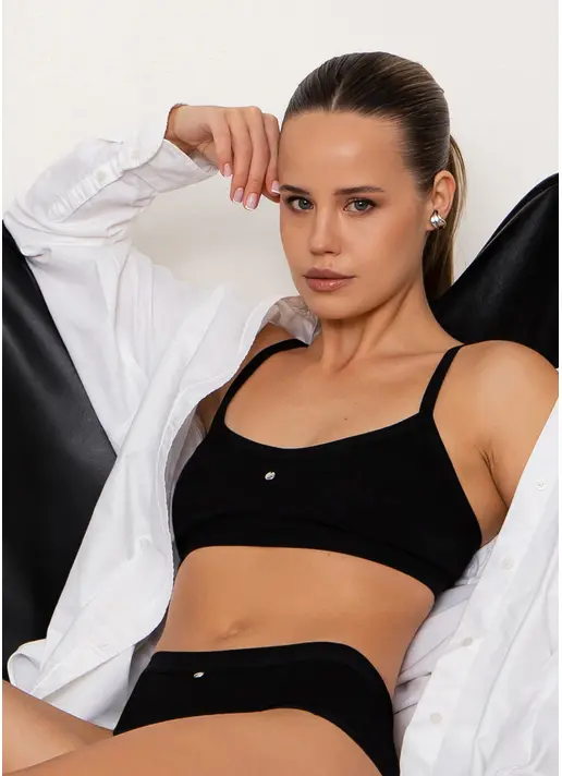 Бюстгальтер топ URBAN RIB 4109/60 black (чорний) Бюстгальтер топ URBAN RIB 4109/60 black (чорний)