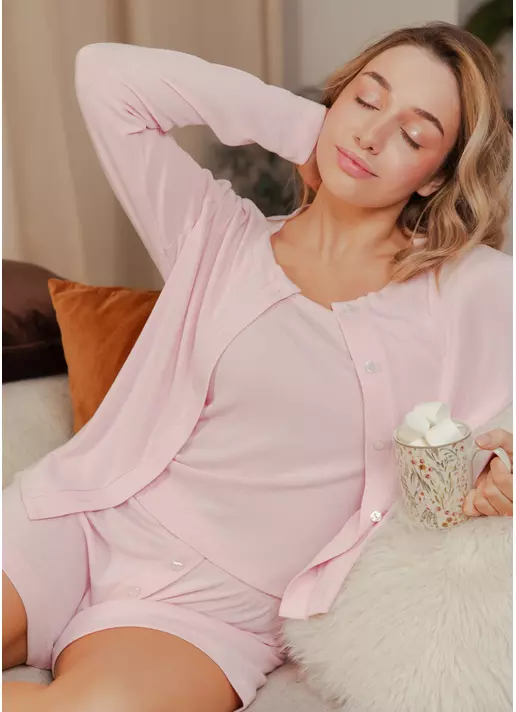 Піжамний комплект трійка MALLOW 10201/310 pink (рожевий)