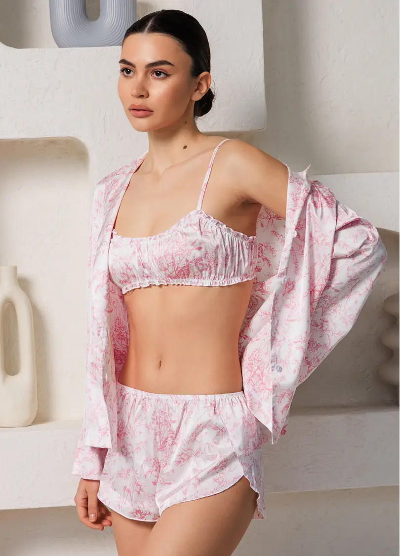 Шовкові труси-шорти TOILE SILK 2401/100 (рожевий)
