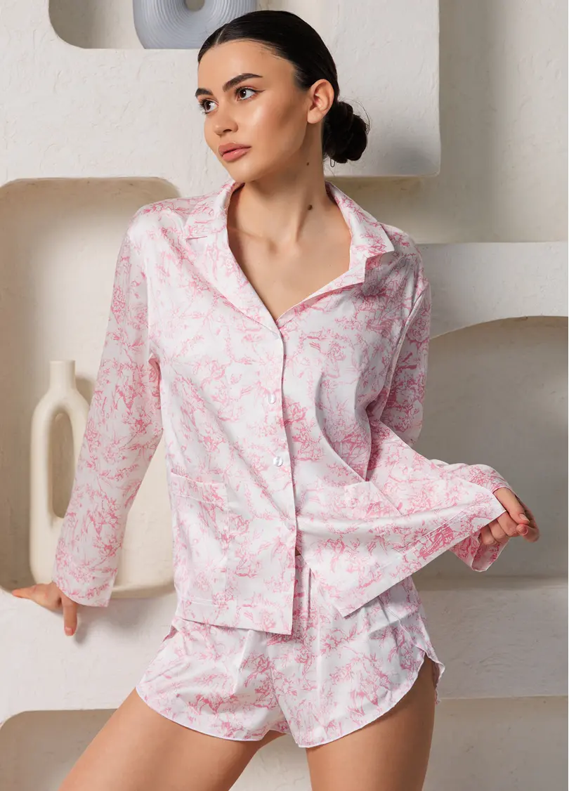 Шовкові труси-шорти TOILE SILK 2401/100 (рожевий)