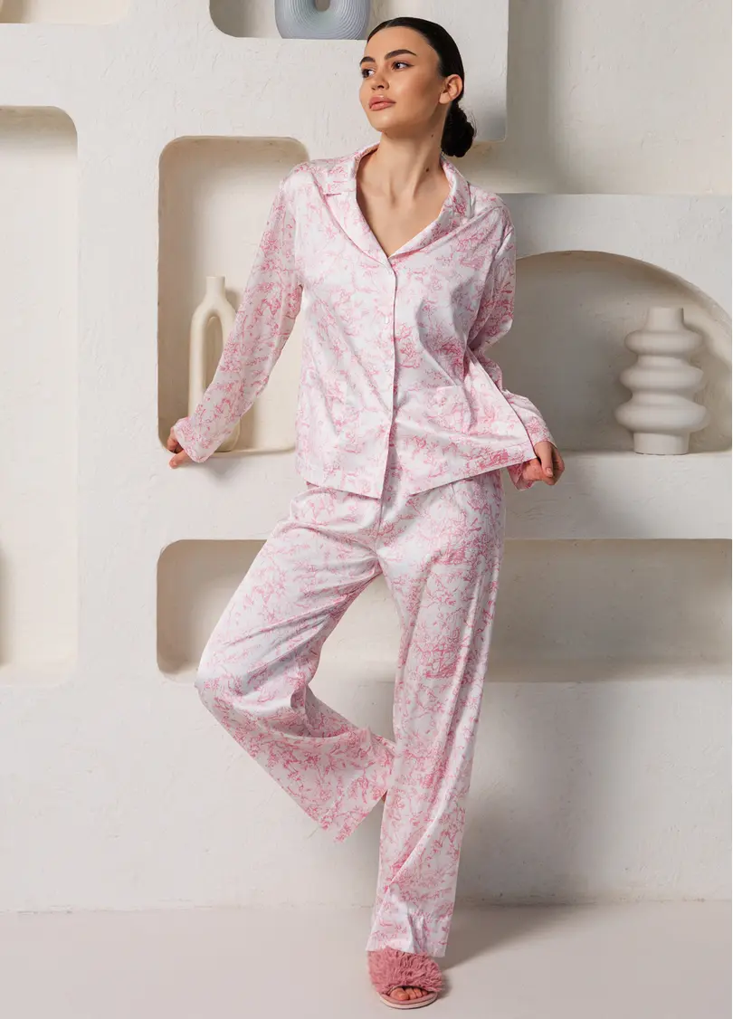 Шовкова піжама TOILE SILK 5511/050 (рожевий)