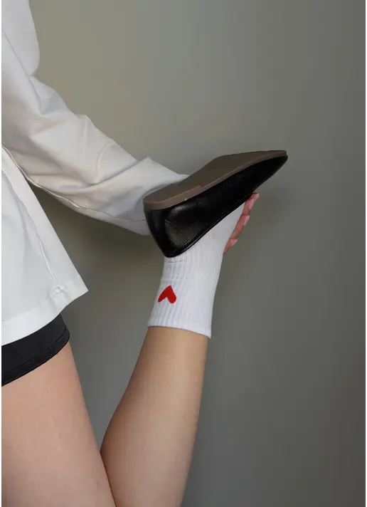 Шкарпетки з сердечками WS3 VALENTINE 2501 white (білий)