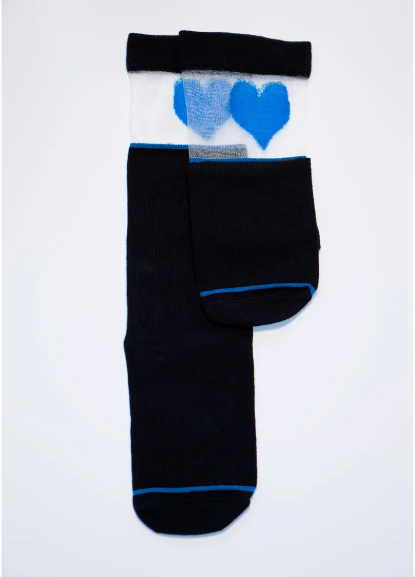 Гольфи для дівчаток KG1 CRISTAL 007 nero/blue (чорний)
