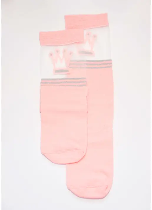 Гольфи для дівчаток KG1 CRISTAL LUREX 001 geranium (рожевий)