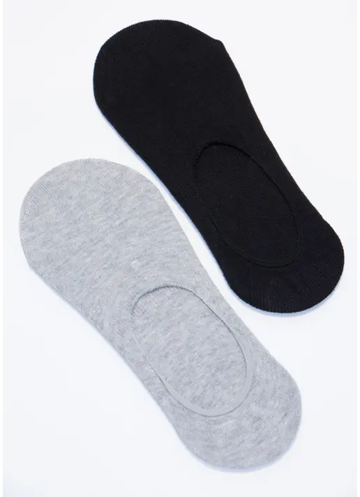 Короткі чоловічі шкарпетки підслідники MF1 CLASSIC black/light grey melange (чорний/сірий меланж) Короткі чоловічі шкарпетки підслідники MF1 CLASSIC black/light grey melange (чорний/сірий меланж)
