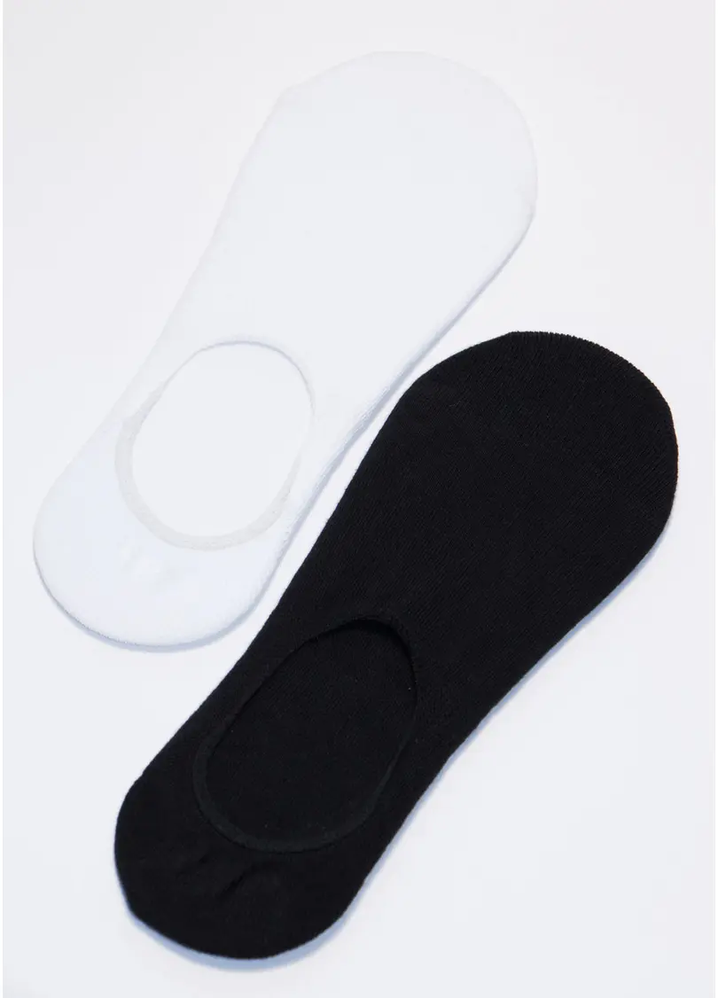 Короткі чоловічі шкарпетки підслідники MF1 CLASSIC black/white (чорний/білий)