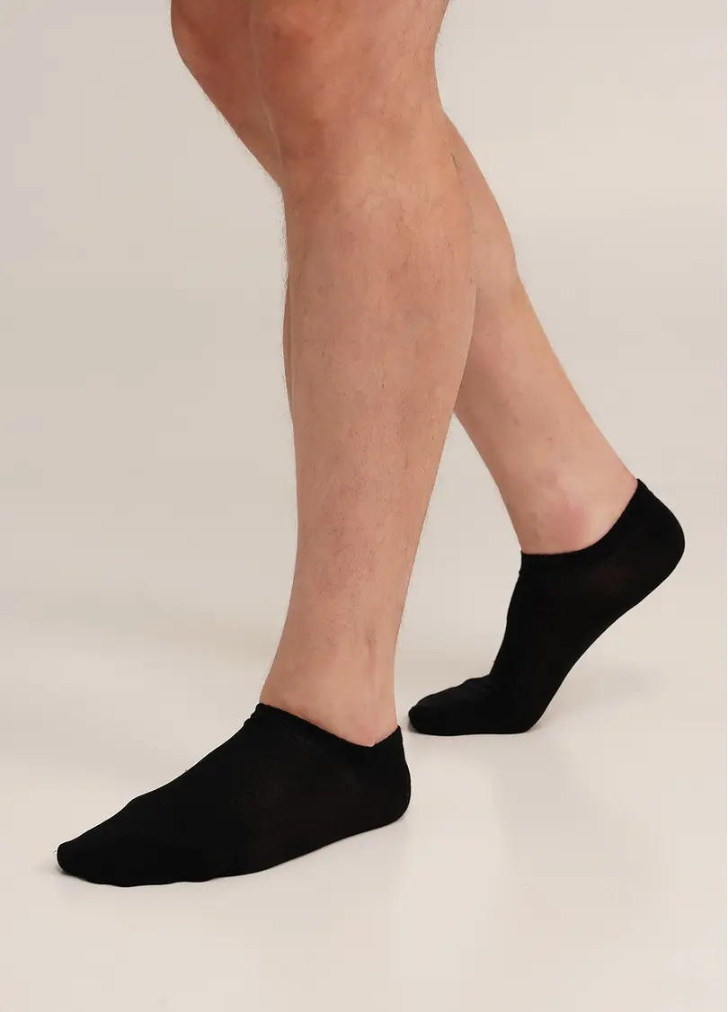 Короткі чоловічі шкарпетки з бамбуку MS1 BAMBOO black (чорний)