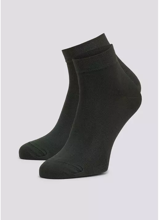 Чоловічі шкарпетки укорочені MS2 SOFT PREMIUM CLASSIC khaki (зелений)