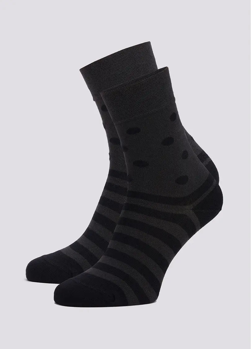 Шкарпетки чоловічі Кон'як (2 пари) MS3 FASHION 061 (пак х2) pirate black (чорний)