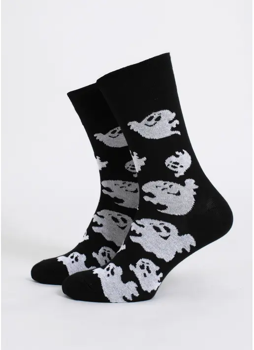 Чоловічі шкарпетки з привидами MS3 HALLOWEEN 2505 black (чорний)