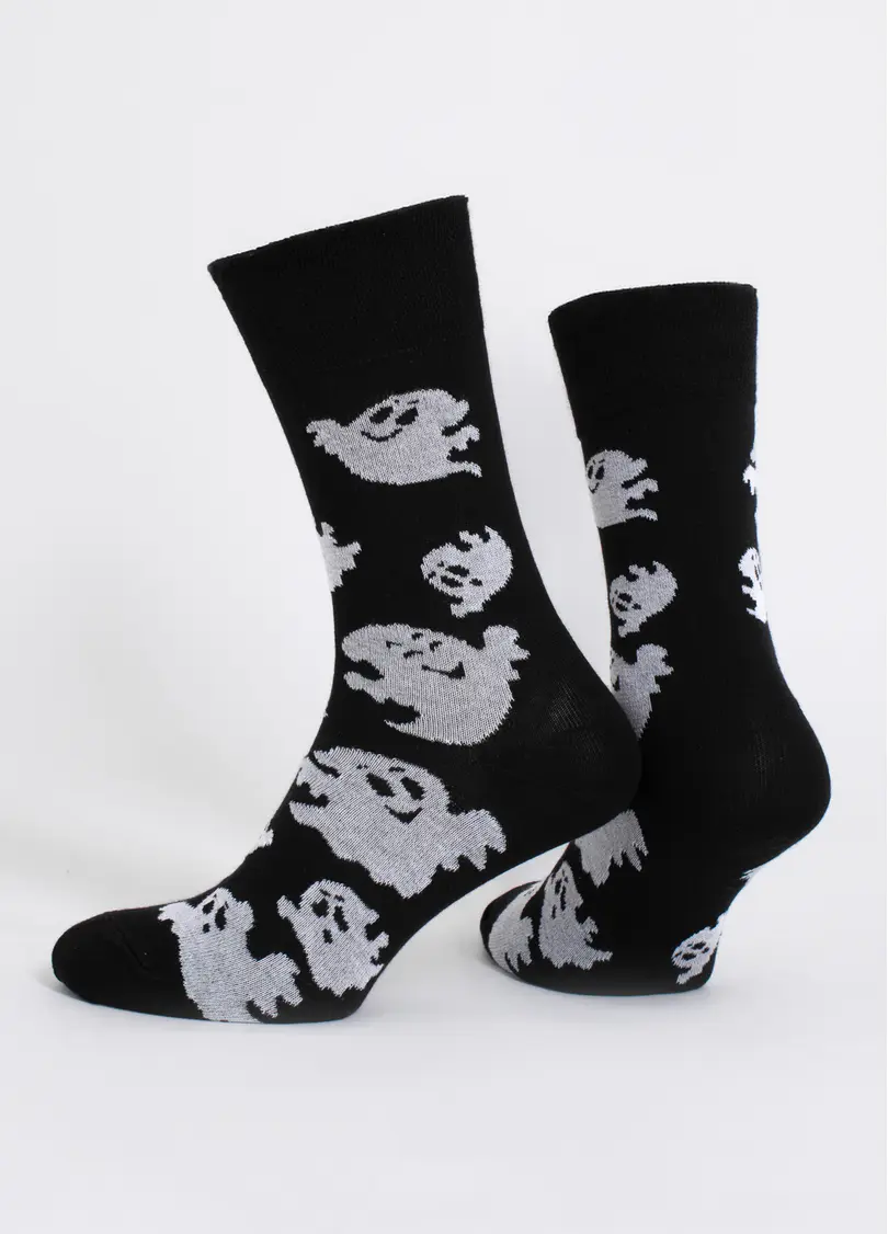 Чоловічі шкарпетки з привидами MS3 HALLOWEEN 2505 black (чорний)