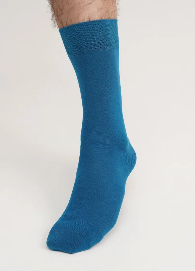 Класичні чоловічі шкарпетки MS3 SOFT COMFORT CLASSIC turquoise (синій)