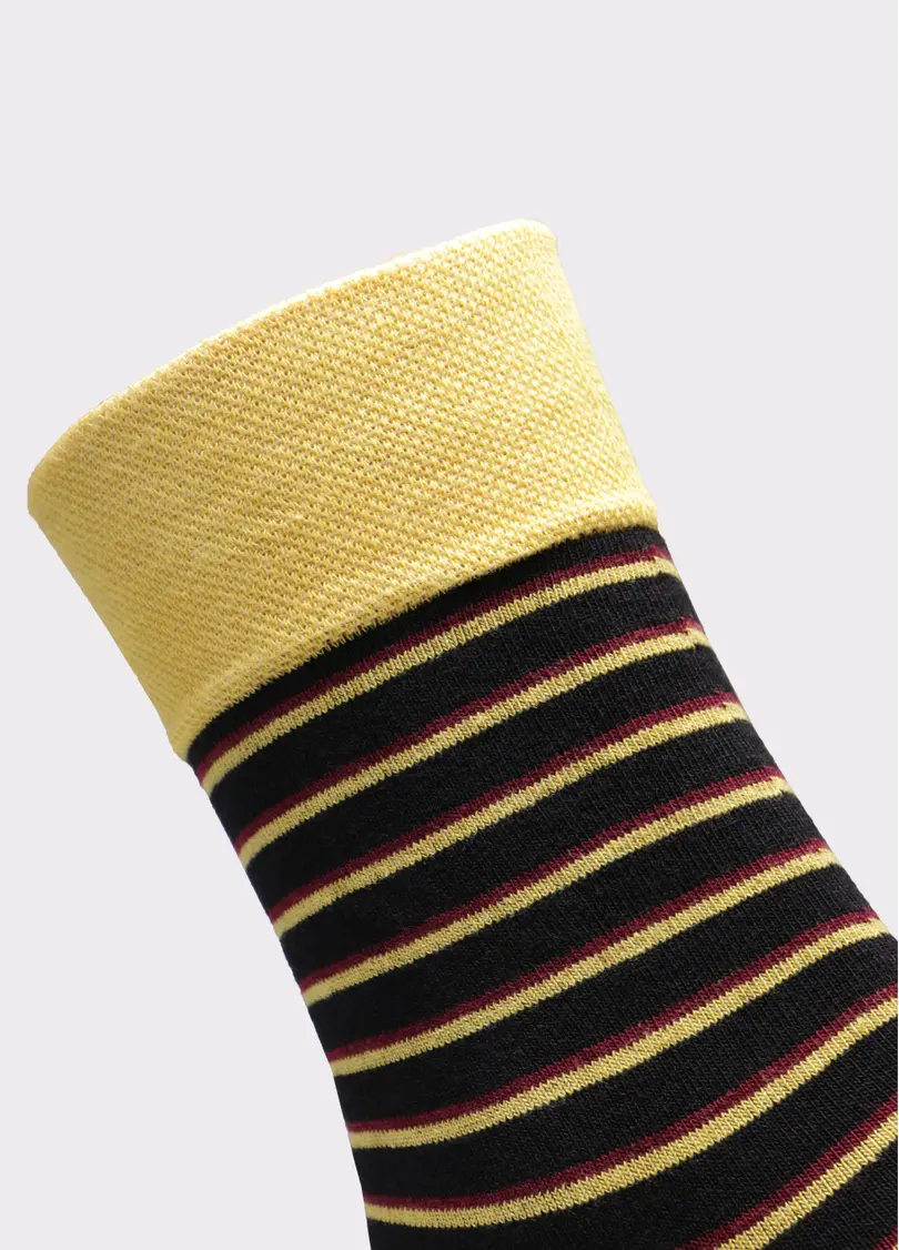 Чоловічі високі шкарпетки з малюнком MS3 SOFT FASHION 056 (пак х2)