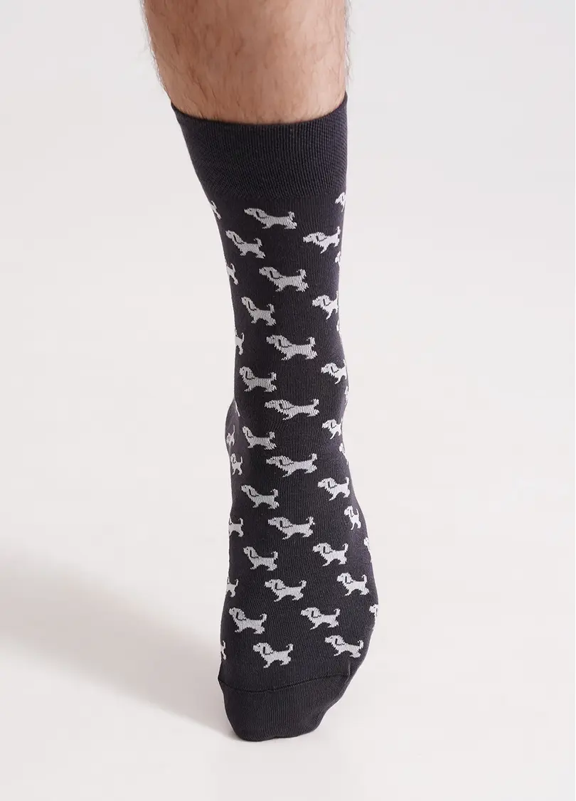 Чоловічі шкарпетки з собаками MS3 SOFT FASHION ASSORTED