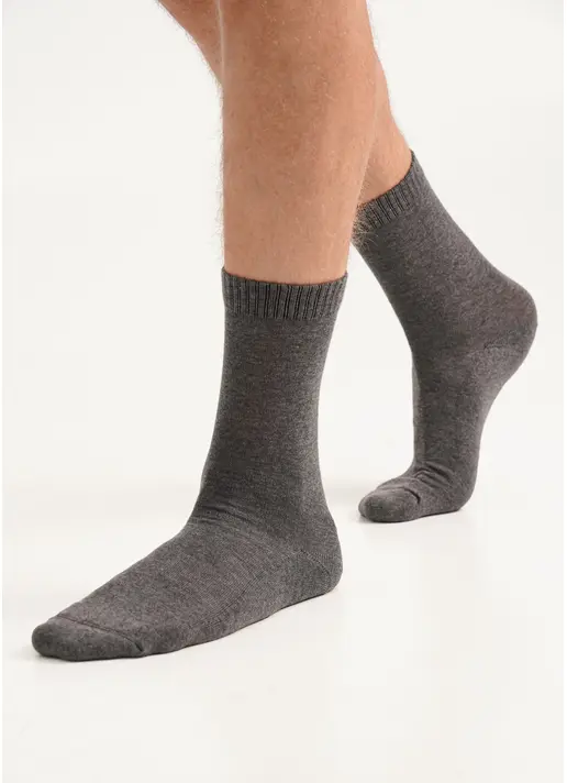 Чоловічі теплі шкарпетки MS3 TERRY CLASSIC 003 dark grey melange (сірий) Чоловічі теплі шкарпетки MS3 TERRY CLASSIC 003 dark grey melange (сірий)