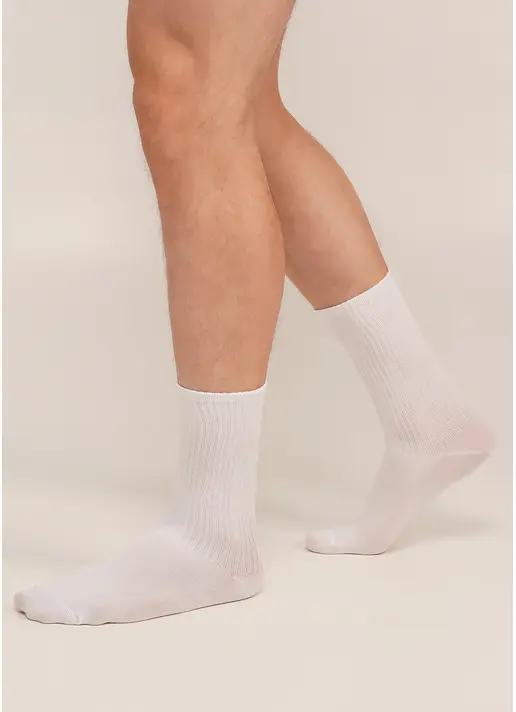 Чоловічі шкарпетки MS4 STRONG white (білий) Чоловічі шкарпетки MS4 STRONG white (білий)
