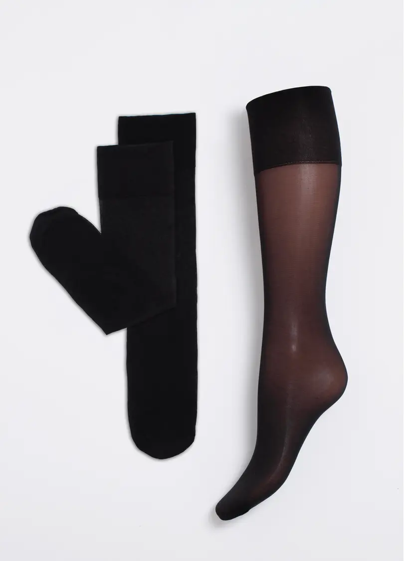 Матові гольфи SOFT MATT KNEE-HIGHS 40 GAMB nero (чорний)
