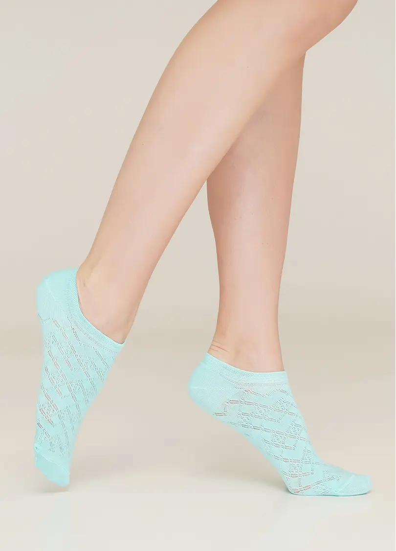 Жіночі короткі шкарпетки WS1 AIR NUDE 008 light mint (зелений)