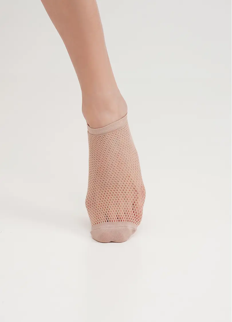 Короткі шкарпетки сітчасті WS1 AIR PA 002 nude (бежевий)