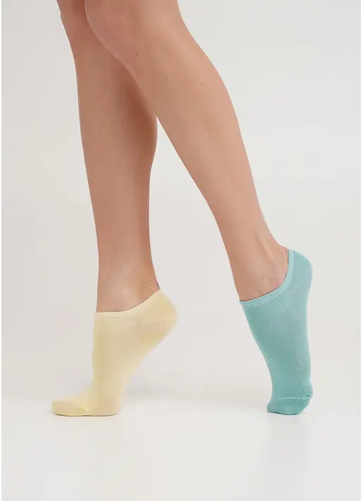 Жіночі короткі шкарпетки (2 пари) WS1 CLASSIC pastel turquoise/light yellow (зелений/жовтий) Жіночі короткі шкарпетки (2 пари) WS1 CLASSIC pastel turquoise/light yellow (зелений/жовтий)