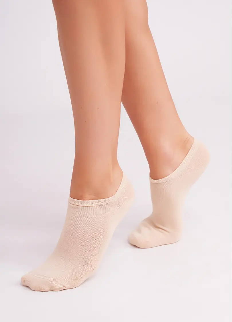 Жіночі короткі шкарпетки (2 пари) WS1 CLASSIC sand/blushing bride (бежевий/рожевий)