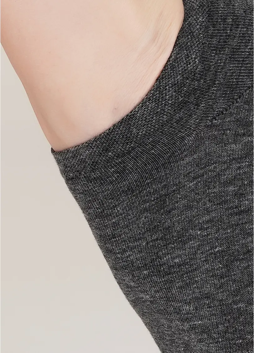 Жіночі короткі шкарпетки (2 пари) WS1 CLASSIC dark grey melange (сірий)