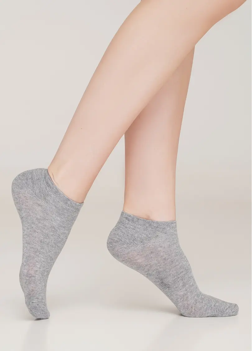Жіночі короткі шкарпетки (2 пари) WS1 CLASSIC black/light grey melange (чорний)