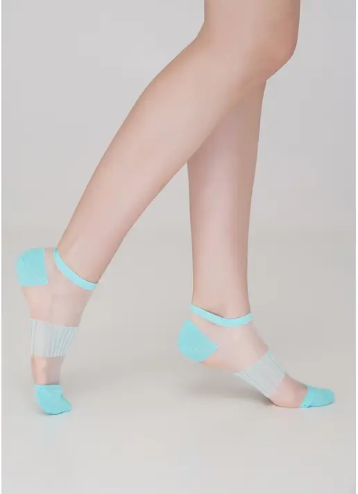 Короткі жіночі шкарпетки прозорі WS1 CRISTAL 028 light mint (зелений) Короткі жіночі шкарпетки прозорі WS1 CRISTAL 028 light mint (зелений)