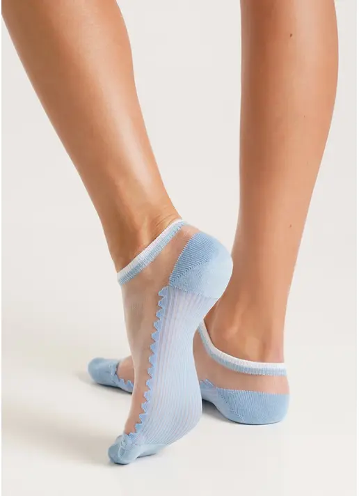 Шкарпетки короткі прозорі з бавовняною стопою WS1 CRISTAL 029 baby blue (блакитний) Шкарпетки короткі прозорі з бавовняною стопою WS1 CRISTAL 029 baby blue (блакитний)