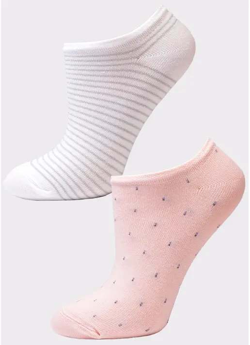 Жіночі короткі шкарпетки (2 пари) WS1 FASHION 046 + WS1 LUREX 009