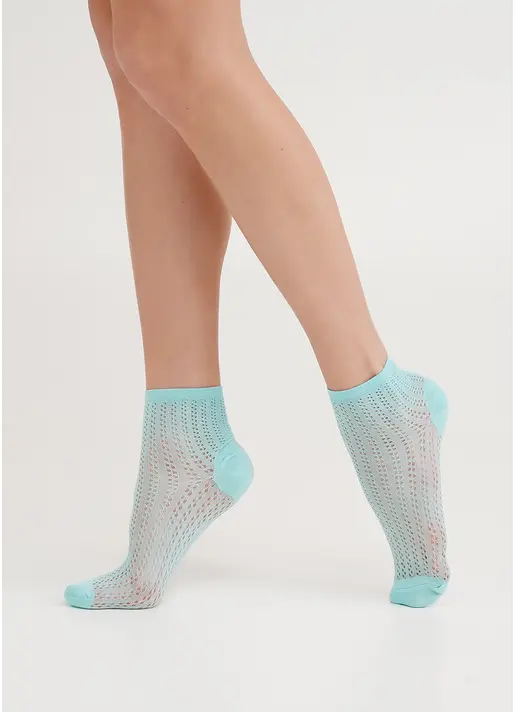 Шкарпетки з плетінням сітки WS2 AIR PA 008 tanager turquoise (зелений)