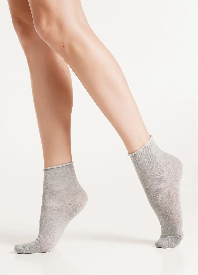Шкарпетки класичні без гумки WS2 CLASSIC FREE light grey melange (сірий)