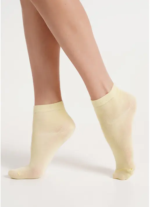 Бавовняні шкарпетки жіночі класичні WS2 CLASSIC light yellow (жовтий) Бавовняні шкарпетки жіночі класичні WS2 CLASSIC light yellow (жовтий)