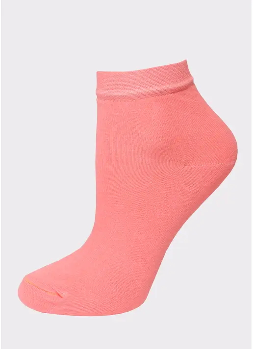 Жіночі бавовняні шкарпетки (2 пари) WS2 CLASSIC dark grey melange/coral (сірий)